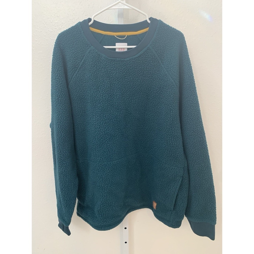 Topo Designs Men's Mountain Fleece Pullover | Green  XL